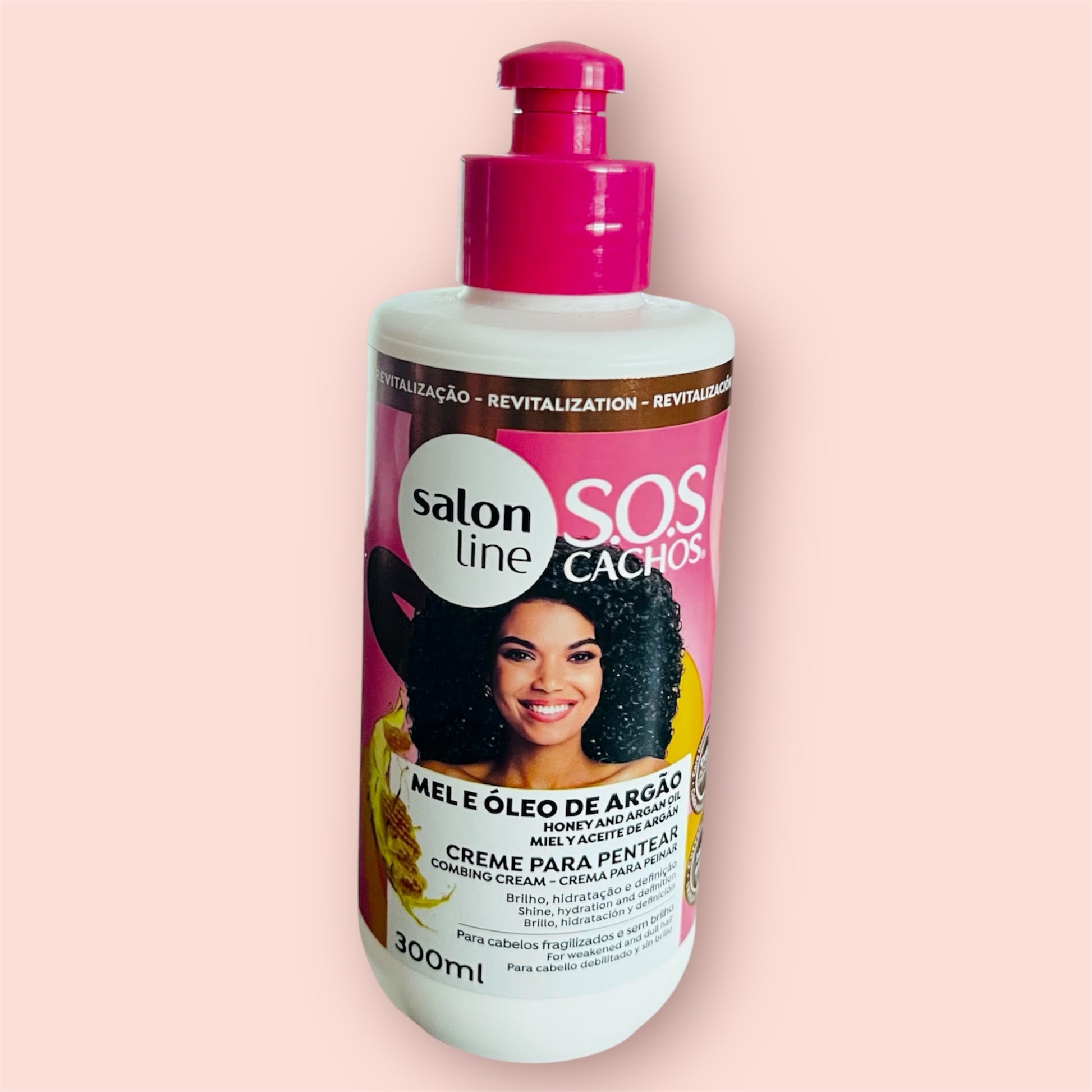 🍯✨ Salon Line SOS Cachos Revitalização – Mel e Óleo de Argão