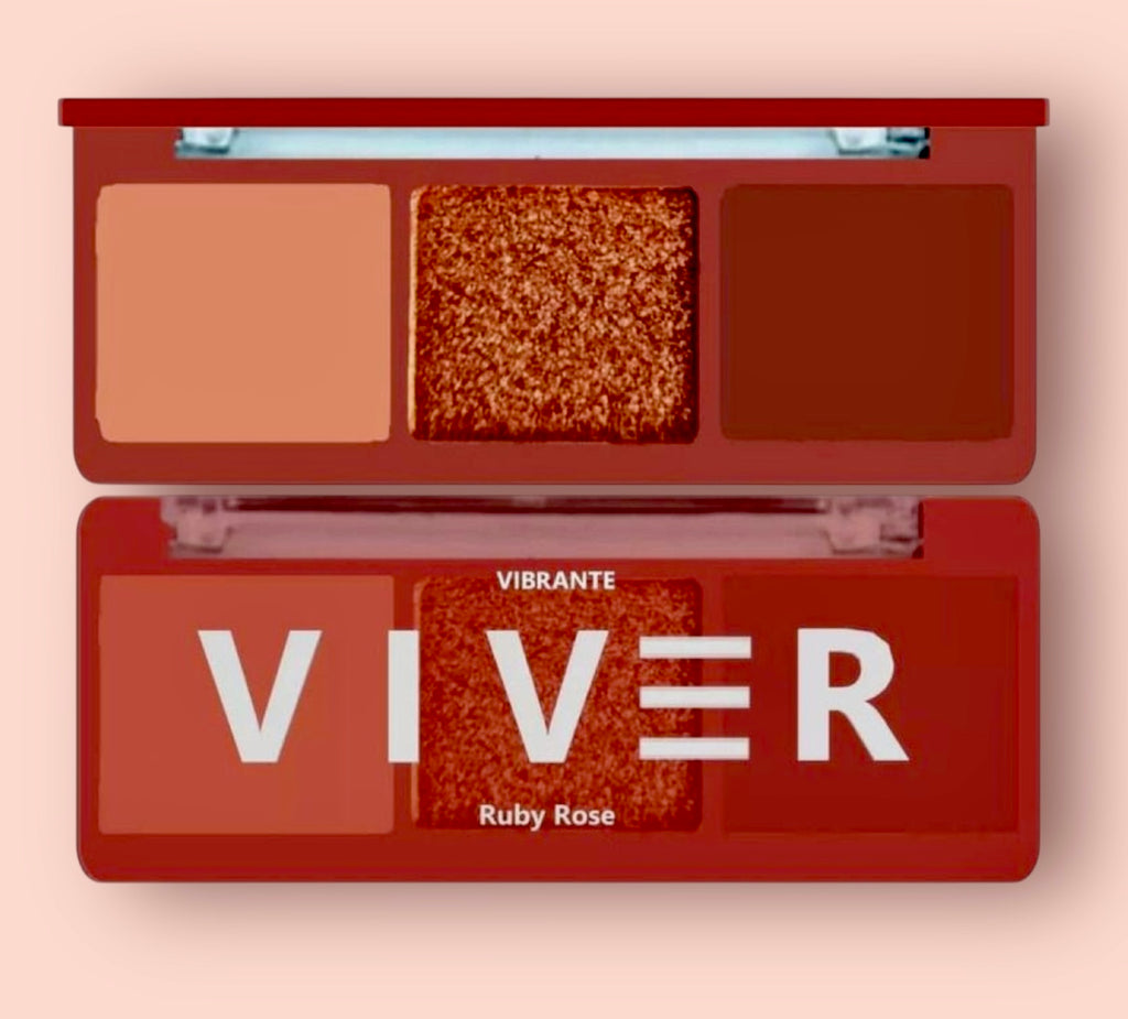 ✨ Paleta Trio de Sombras Viver – Ruby Rose