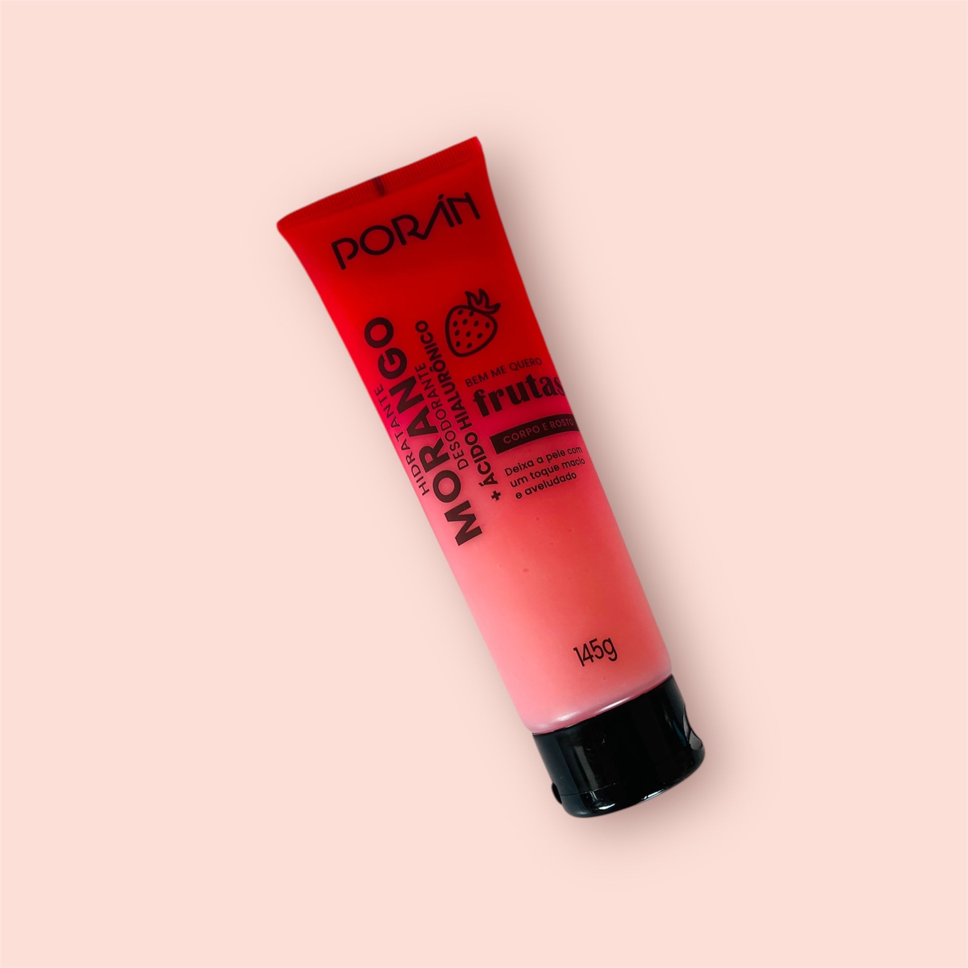 🍓 Hidratante Corporal Bem Me Quero Frutas – Morango | Poran
