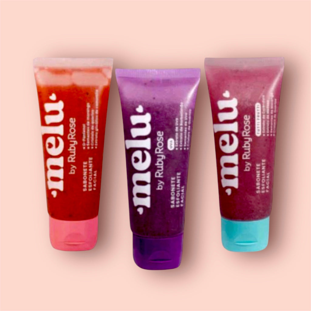 🍃 Sabonete Facial Esfoliante – Melu (Ruby Rose)