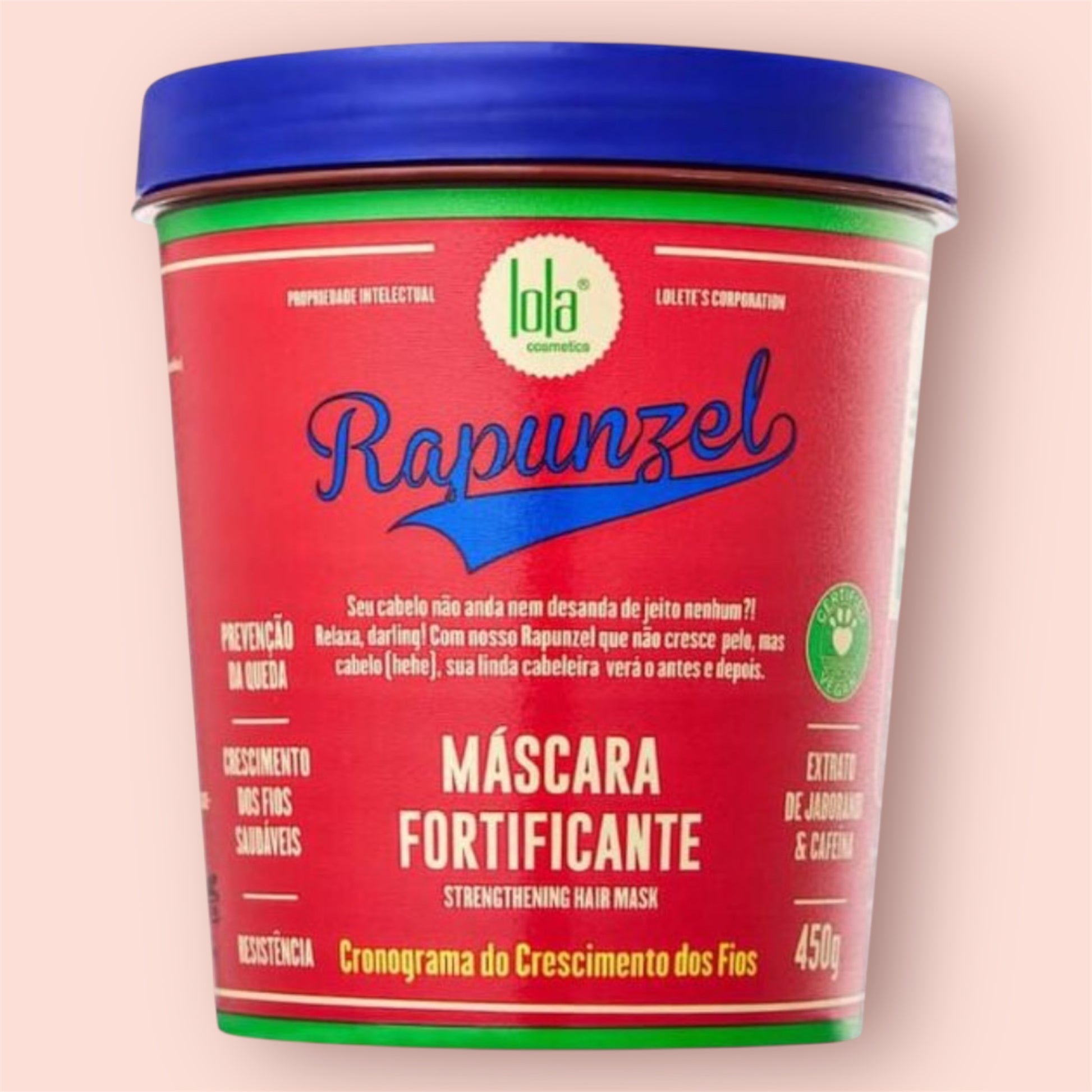 🌱👸 Máscara Fortificante Rapunzel – Lola Cosmetics 450g