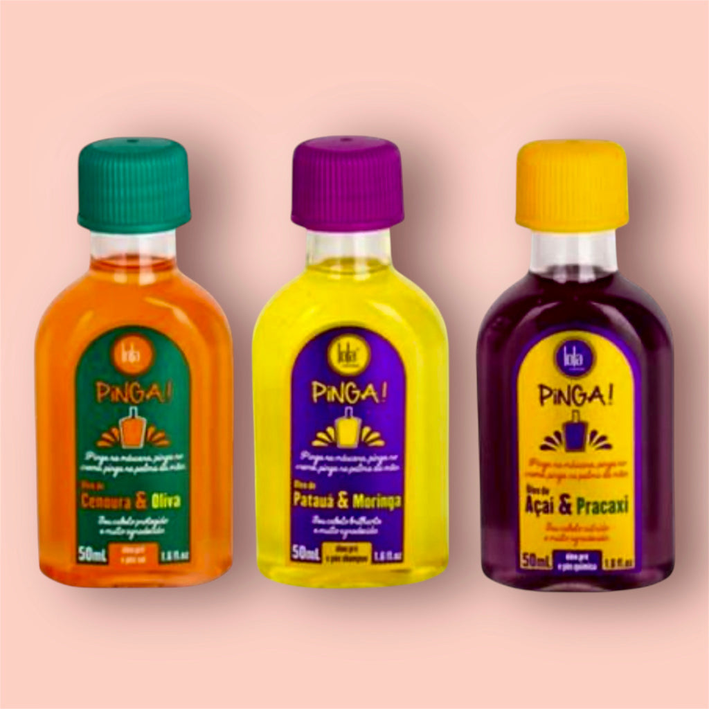 💧🌿 Óleos Pinga – Lola Cosmetics (Cachos | Nutrição | Brilho)